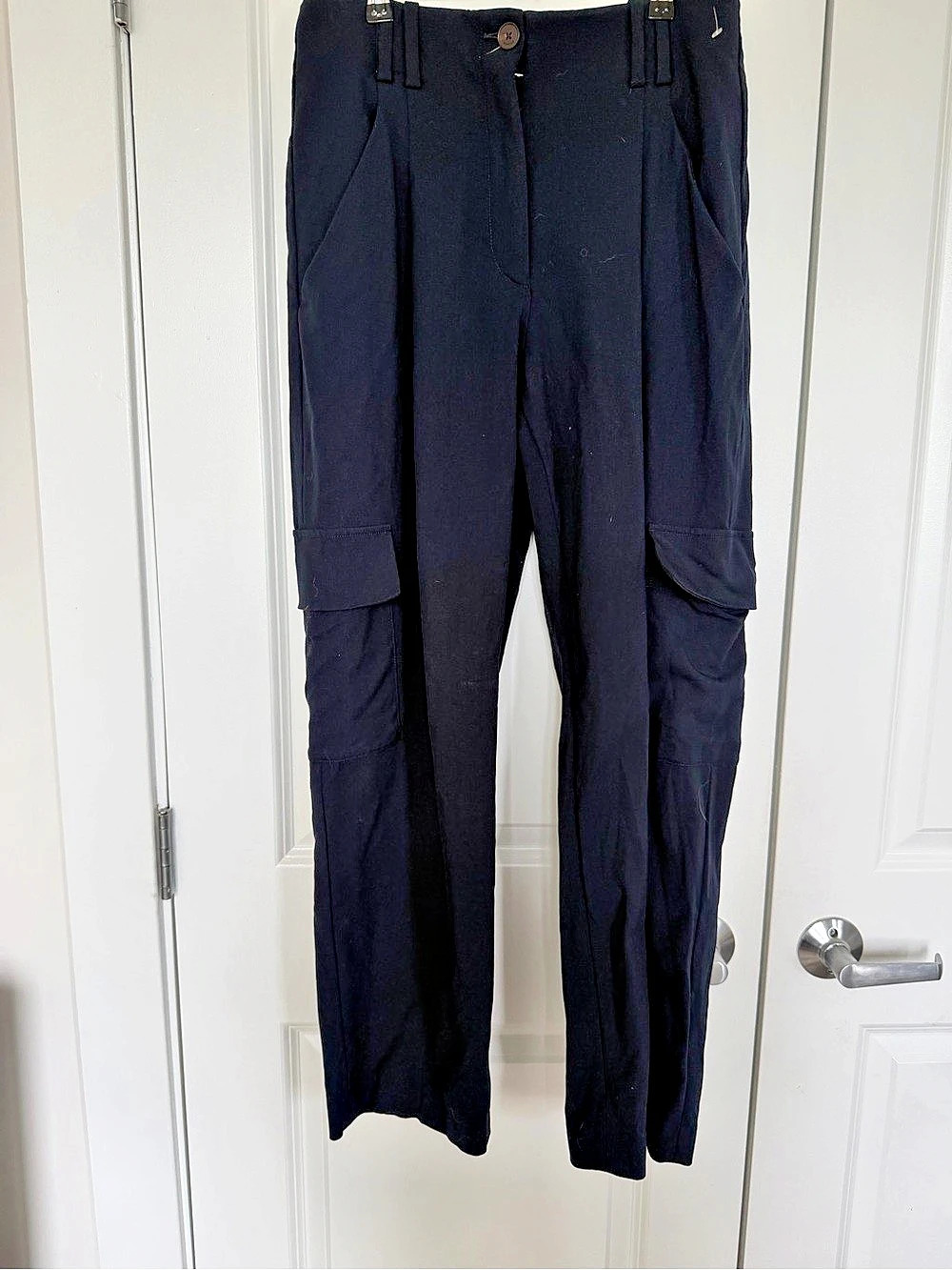 Babaton Cargo Pant Wide Leg Black Size 10